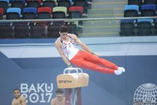 Bakı-2017: İdman gimnastlarının podium məşqləri (FOTOREPORTAJ)