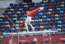Bakı-2017: İdman gimnastlarının podium məşqləri (FOTOREPORTAJ)