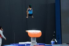 Bakı-2017: Milli Gimnastika Arenasında idman gimnastlarının podium məşqləri başlayıb (FOTO)