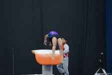 Bakı-2017: Milli Gimnastika Arenasında idman gimnastlarının podium məşqləri başlayıb (FOTO)