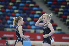 Bakı-2017: Milli Gimnastika Arenasında idman gimnastlarının podium məşqləri başlayıb (FOTO)