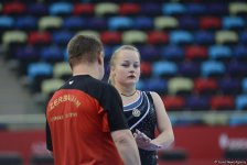Bakı-2017: Milli Gimnastika Arenasında idman gimnastlarının podium məşqləri başlayıb (FOTO)