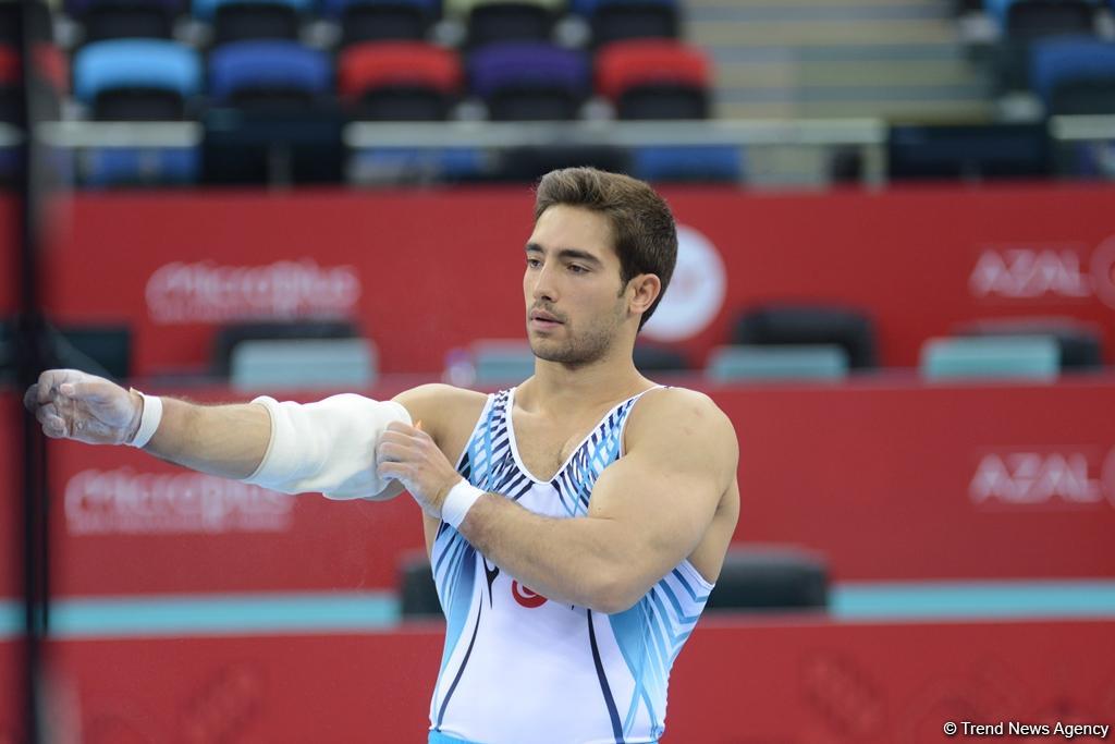 Bakı-2017: İdman gimnastlarının podium məşqləri (FOTOREPORTAJ)