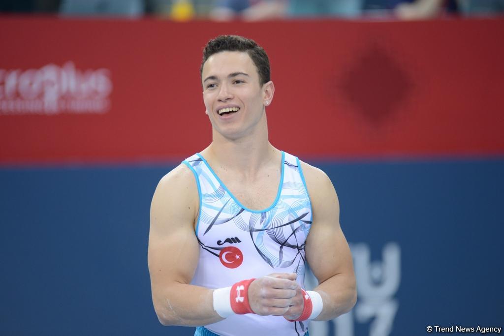 Bakı-2017: İdman gimnastlarının podium məşqləri (FOTOREPORTAJ)