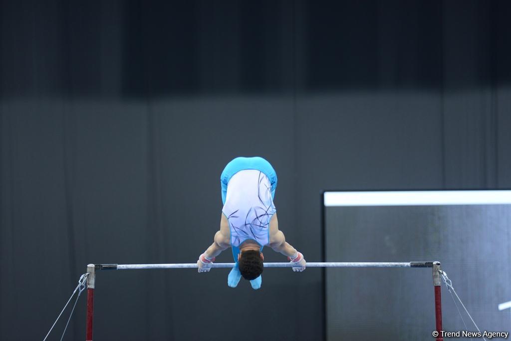 Bakı-2017: İdman gimnastlarının podium məşqləri (FOTOREPORTAJ)