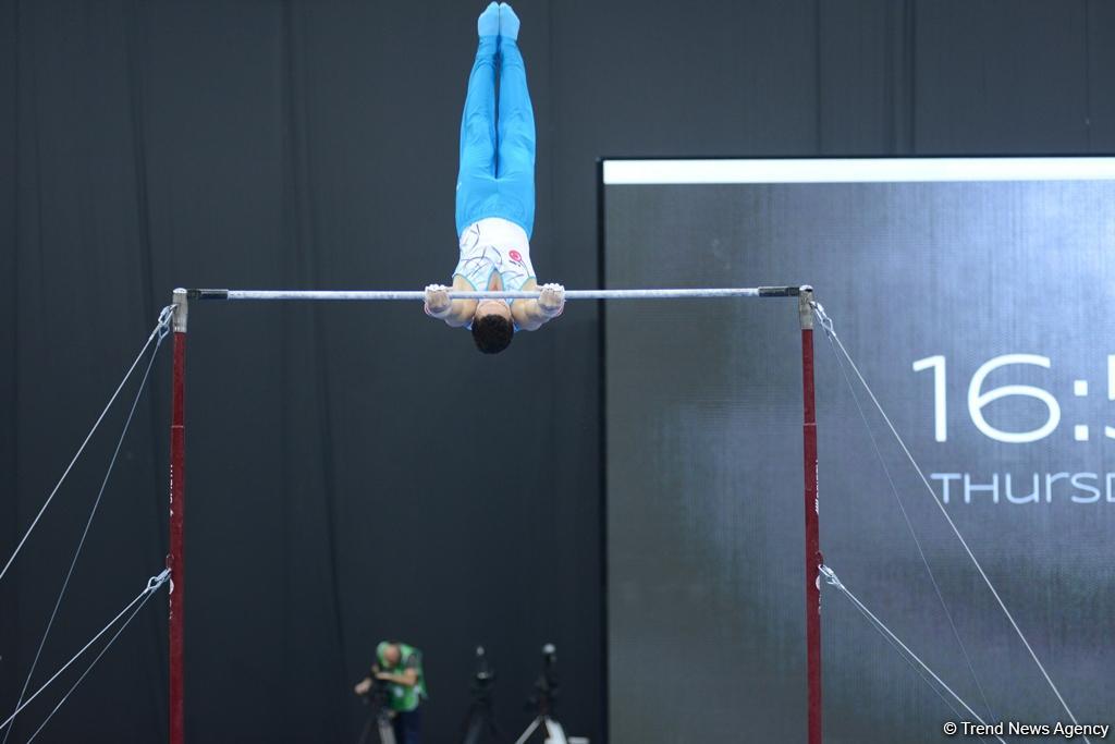 Bakı-2017: İdman gimnastlarının podium məşqləri (FOTOREPORTAJ)