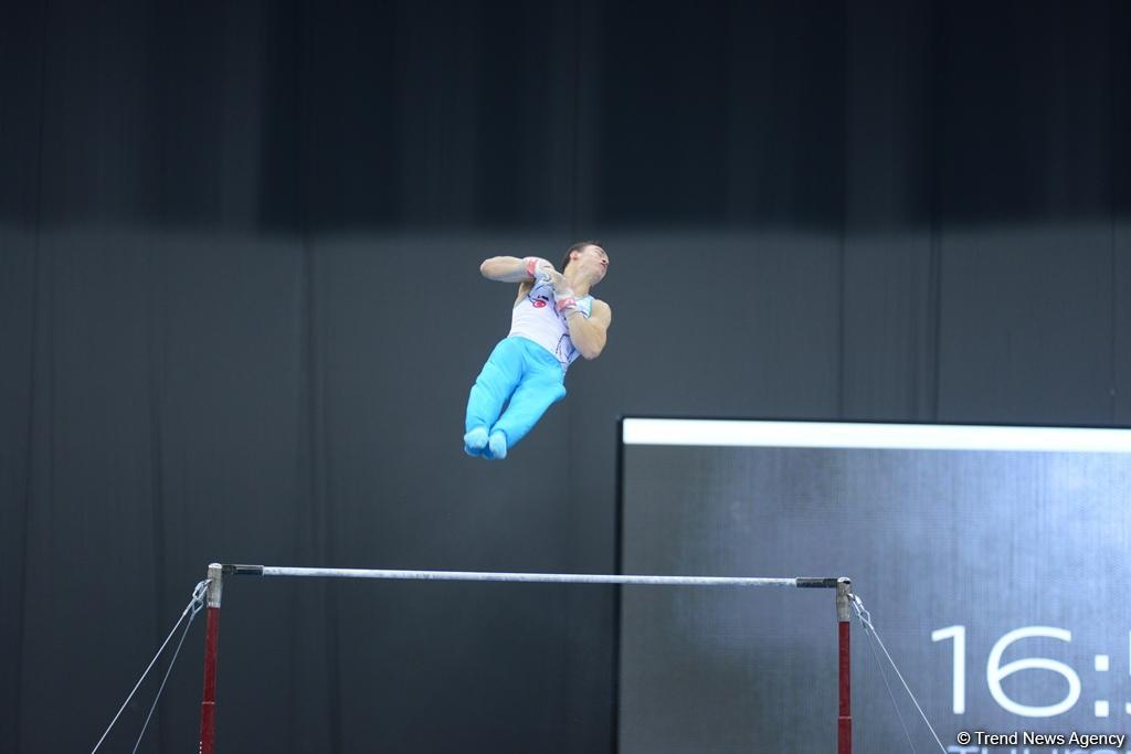 Bakı-2017: İdman gimnastlarının podium məşqləri (FOTOREPORTAJ)