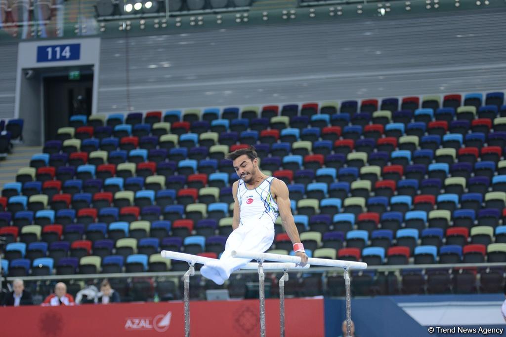 Bakı-2017: İdman gimnastlarının podium məşqləri (FOTOREPORTAJ)