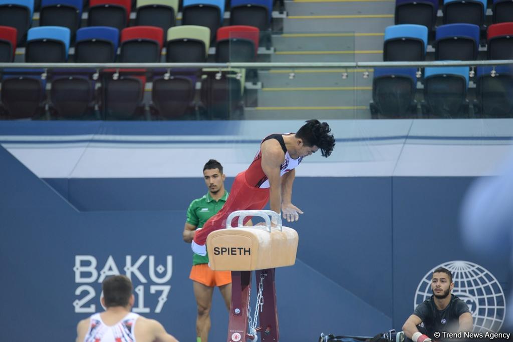 Bakı-2017: İdman gimnastlarının podium məşqləri (FOTOREPORTAJ)