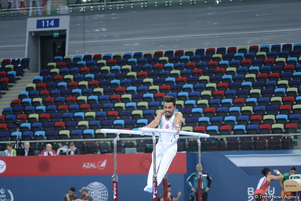 Bakı-2017: İdman gimnastlarının podium məşqləri (FOTOREPORTAJ)
