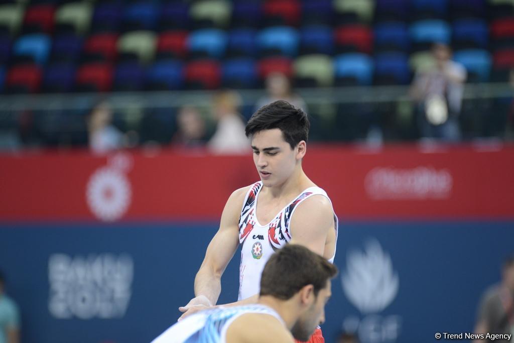 Bakı-2017: İdman gimnastlarının podium məşqləri (FOTOREPORTAJ)