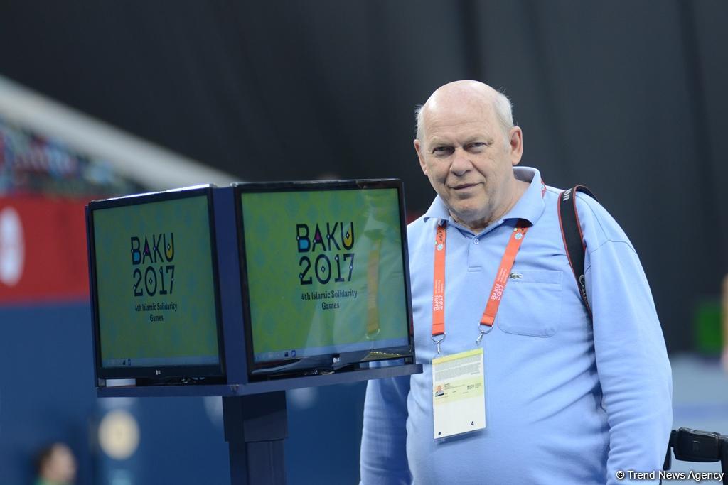 Bakı-2017: İdman gimnastlarının podium məşqləri (FOTOREPORTAJ)