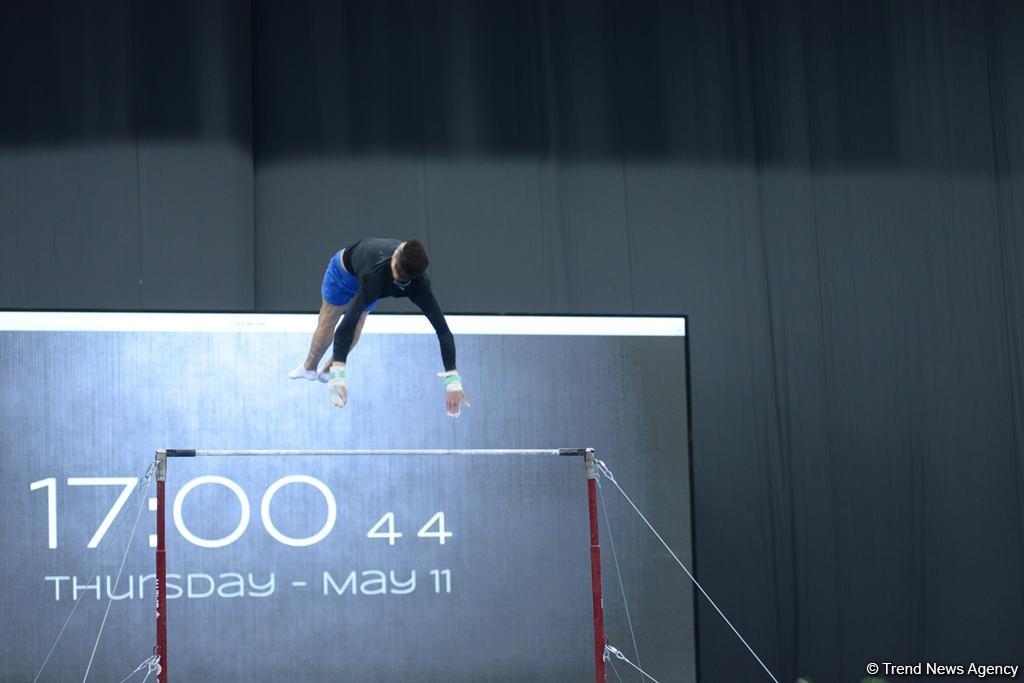 Bakı-2017: İdman gimnastlarının podium məşqləri (FOTOREPORTAJ)