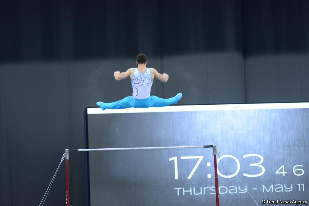 Bakı-2017: İdman gimnastlarının podium məşqləri (FOTOREPORTAJ)