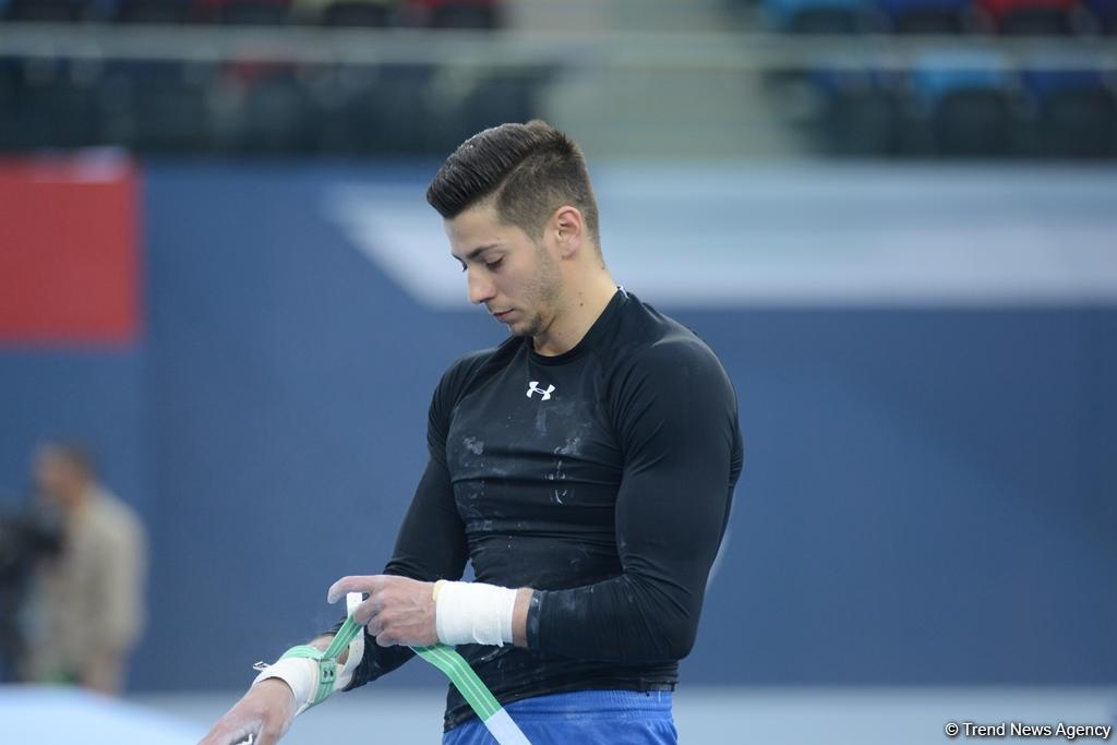 Bakı-2017: İdman gimnastlarının podium məşqləri (FOTOREPORTAJ)