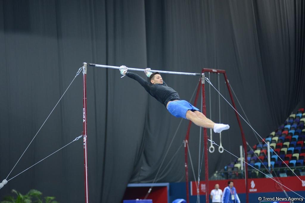 Bakı-2017: İdman gimnastlarının podium məşqləri (FOTOREPORTAJ)