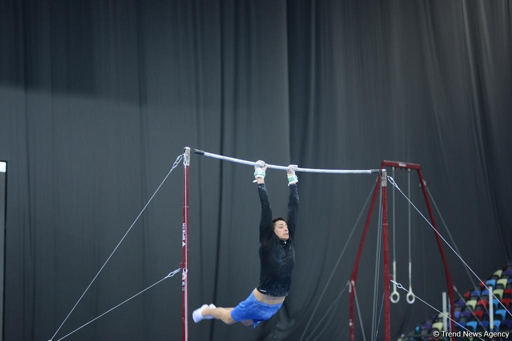 Bakı-2017: İdman gimnastlarının podium məşqləri (FOTOREPORTAJ)