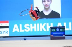 İslamiada çərçivəsində bədii gimnastika üzrə yarışlara start verildi (FOTO)