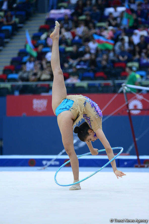 İslamiada çərçivəsində bədii gimnastika üzrə yarışlara start verildi (FOTO)