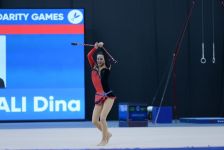 İslamiadada bədii gimnastika üzrə yarışların ikinci günü FOTOLARDA 