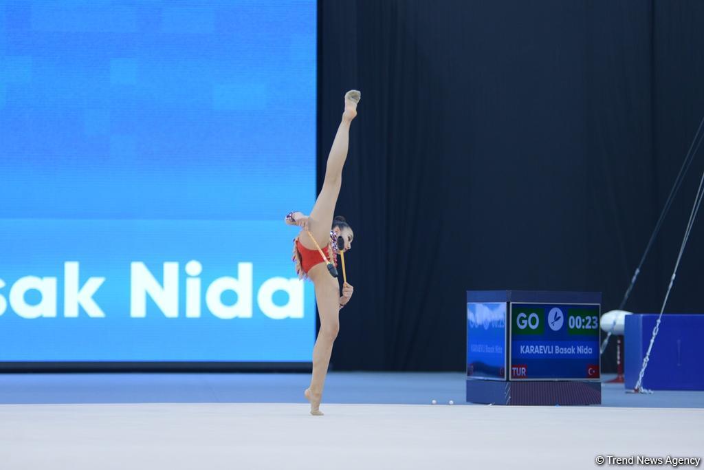 Bakı-2017: Bədii gimnastika yarışlarının ikinci günü başladı (FOTO)