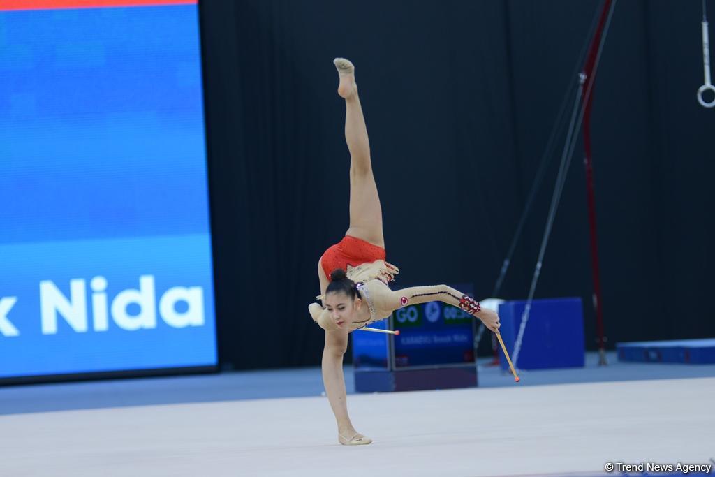 Bakı-2017: Bədii gimnastika yarışlarının ikinci günü başladı (FOTO)