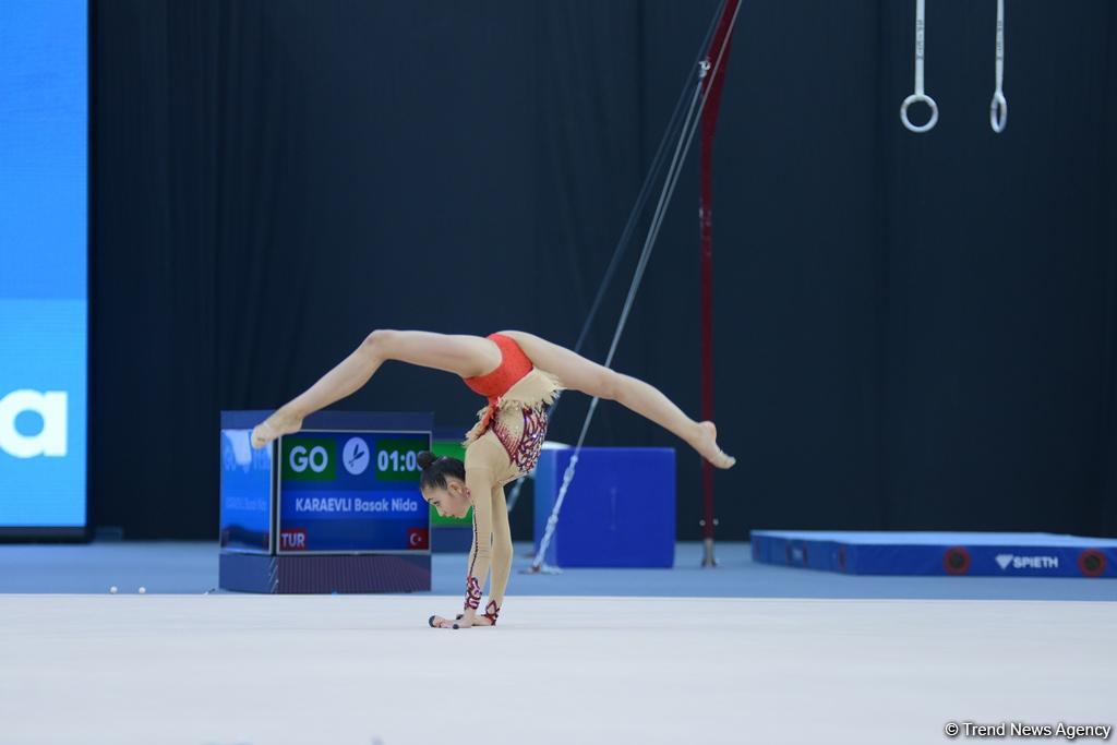 Bakı-2017: Bədii gimnastika yarışlarının ikinci günü başladı (FOTO)