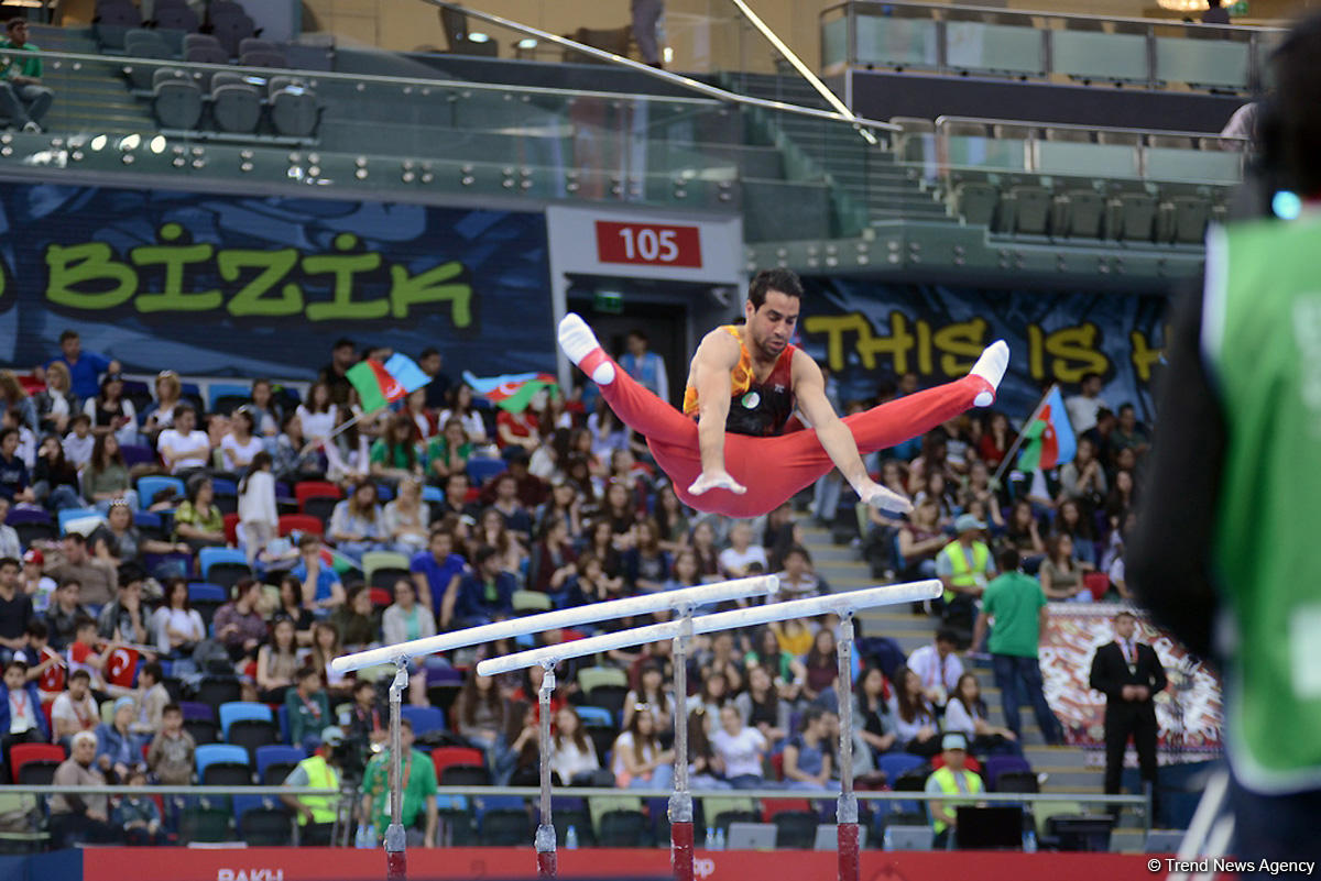İslamiada çərçivəsində idman gimnastikası üzrə yarışlar keçirilir (FOTO)