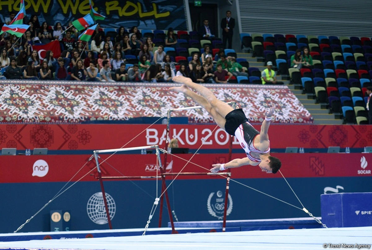 İslamiada çərçivəsində idman gimnastikası üzrə yarışlar keçirilir (FOTO)