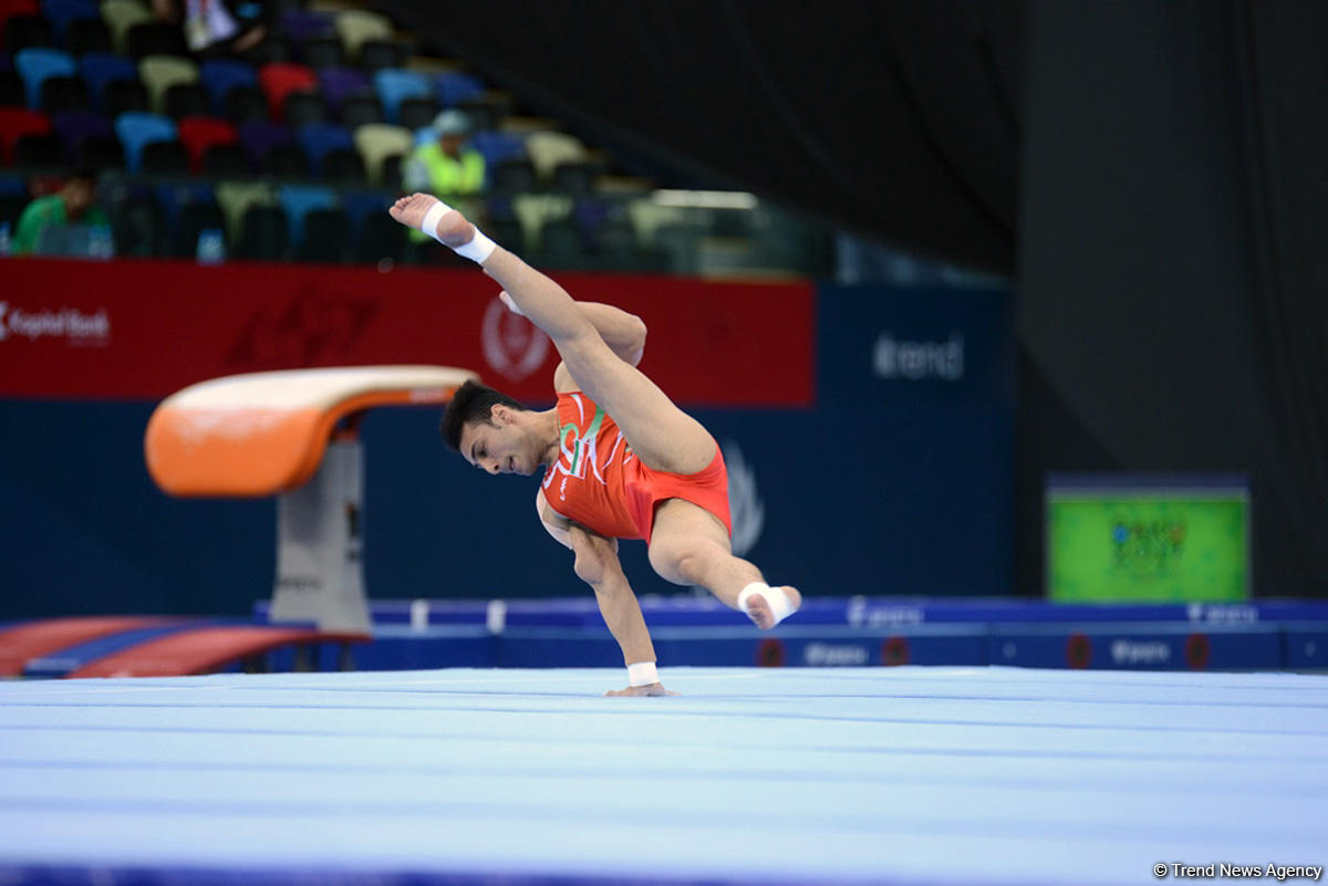 İslamiada çərçivəsində idman gimnastikası üzrə yarışlar keçirilir (FOTO)