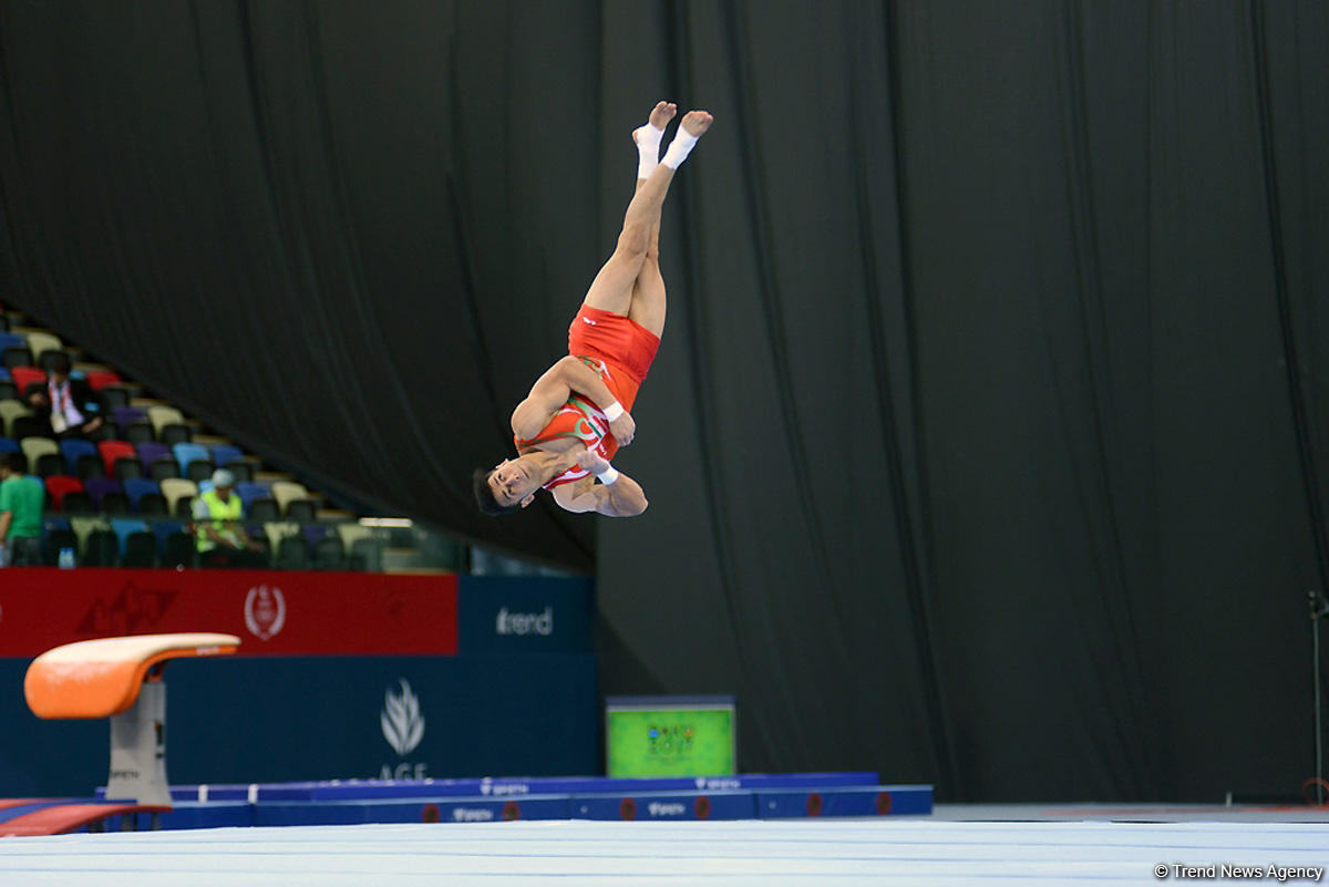 İslamiada çərçivəsində idman gimnastikası üzrə yarışlar keçirilir (FOTO)