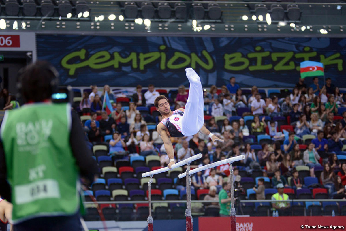 İslamiada çərçivəsində idman gimnastikası üzrə yarışlar keçirilir (FOTO)