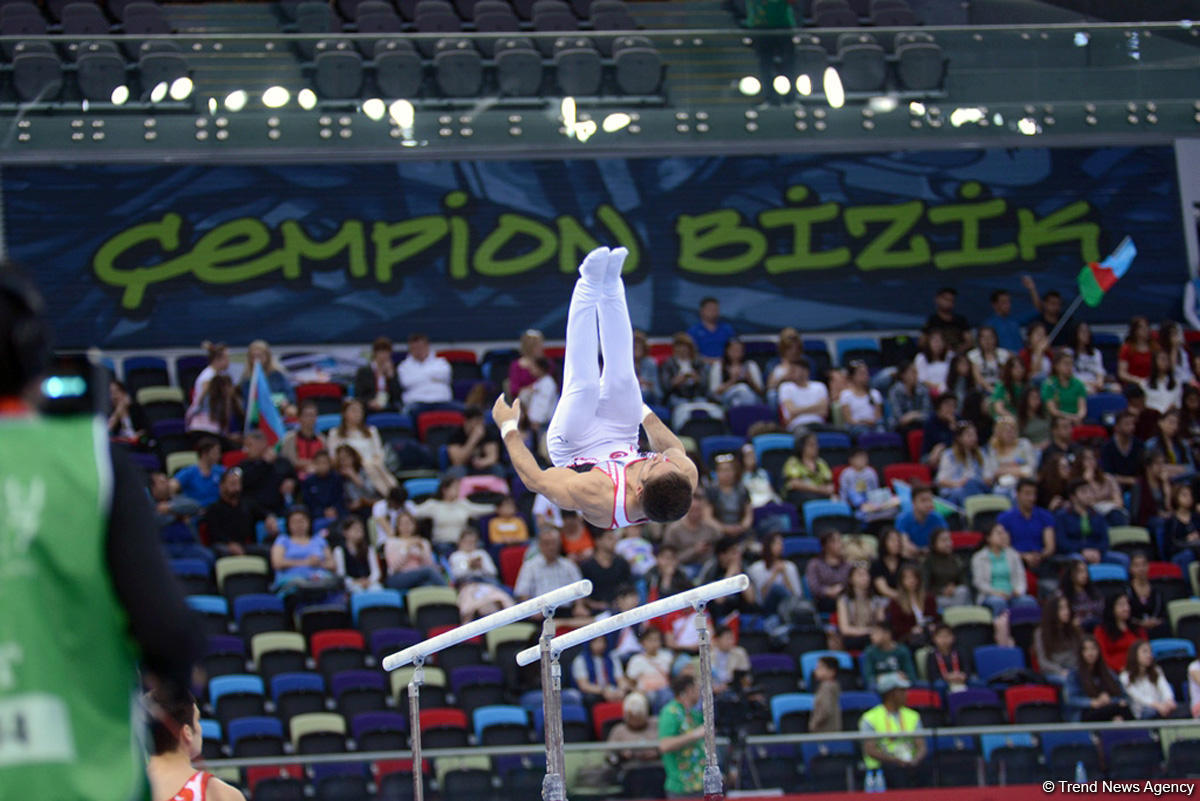 İslamiada çərçivəsində idman gimnastikası üzrə yarışlar keçirilir (FOTO)