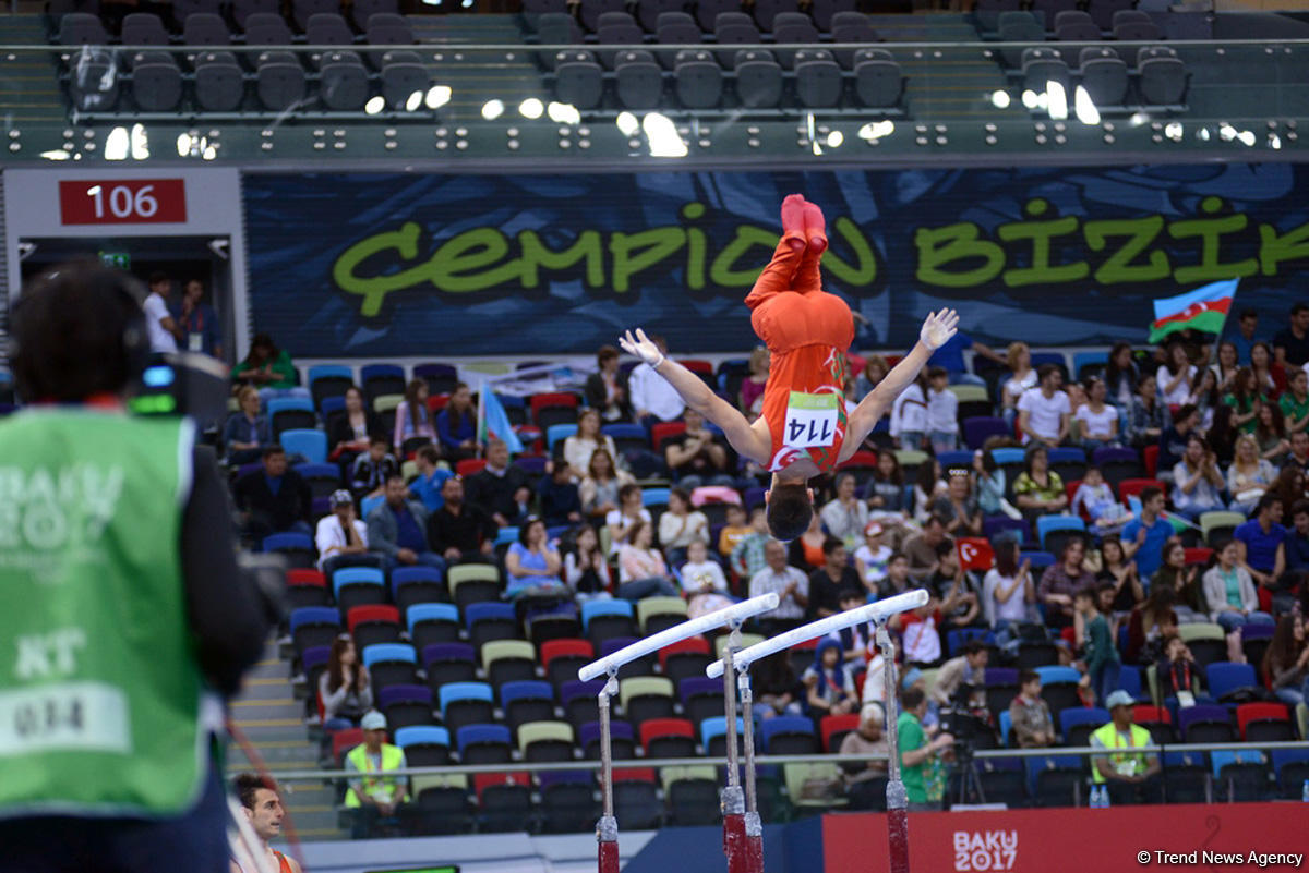 İslamiada çərçivəsində idman gimnastikası üzrə yarışlar keçirilir (FOTO)