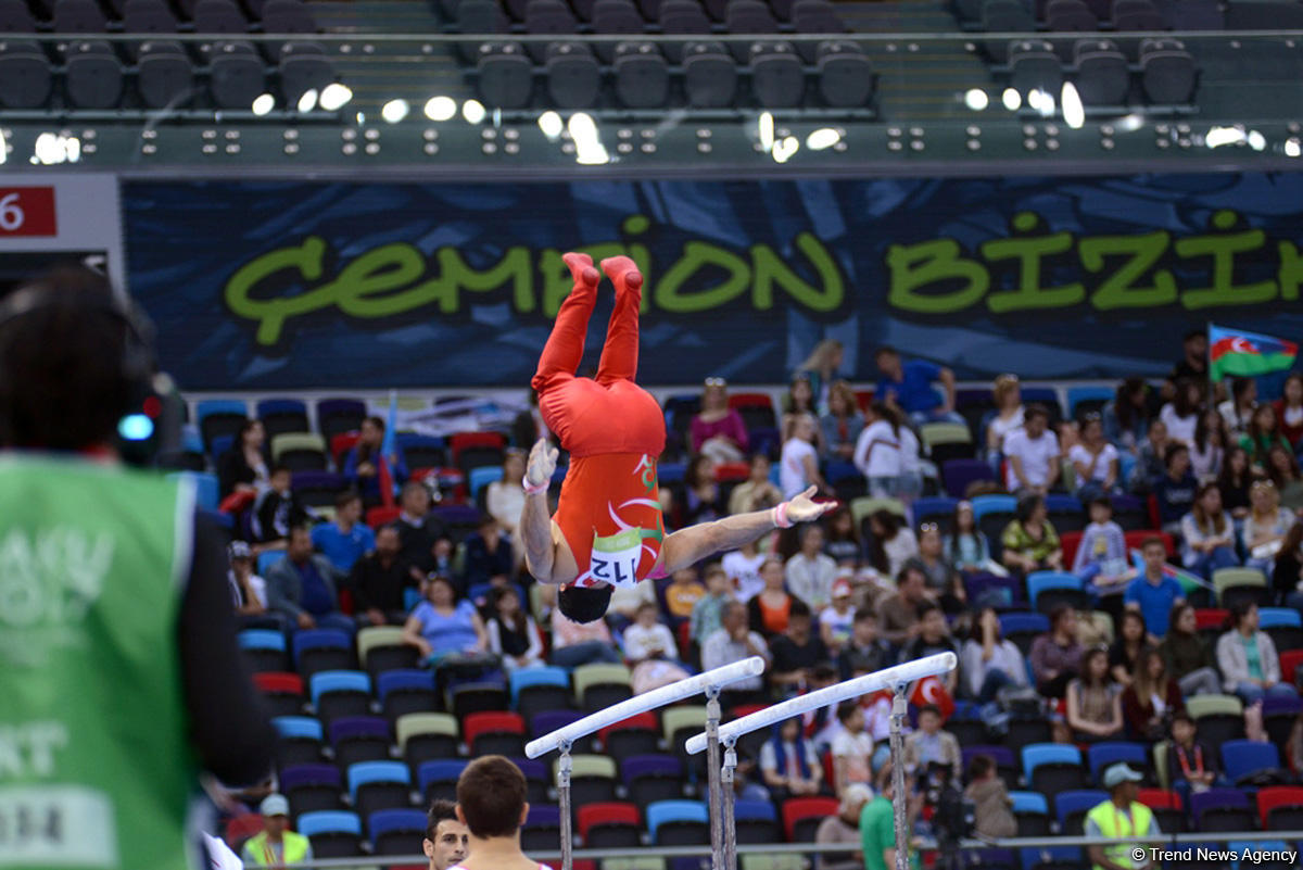 İslamiada çərçivəsində idman gimnastikası üzrə yarışlar keçirilir (FOTO)