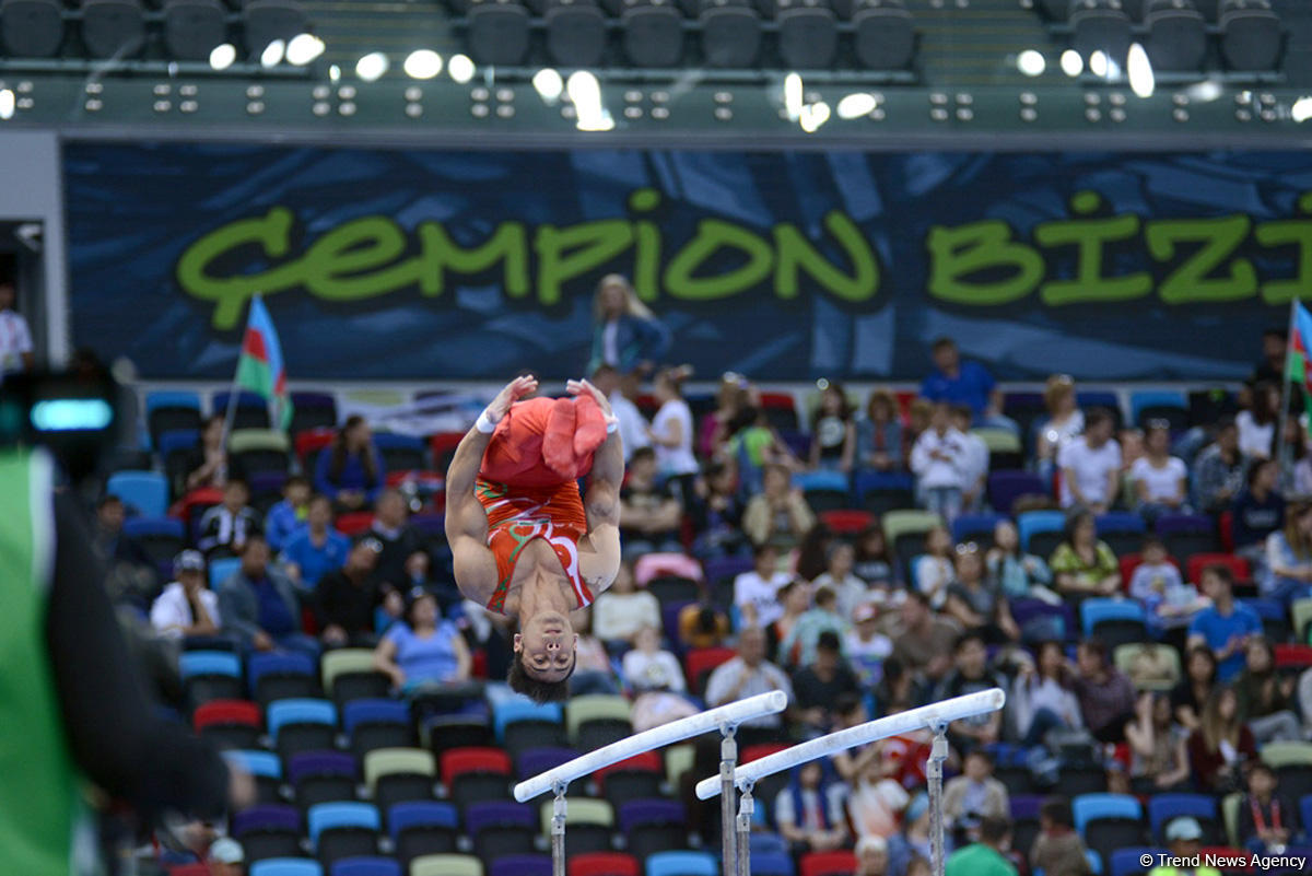 İslamiada çərçivəsində idman gimnastikası üzrə yarışlar keçirilir (FOTO)