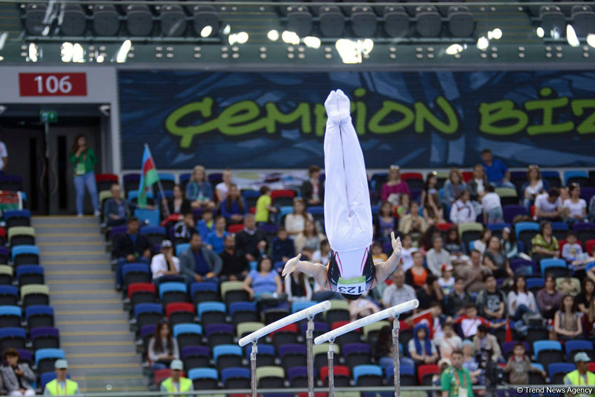 İslamiada çərçivəsində idman gimnastikası üzrə yarışlar keçirilir (FOTO)