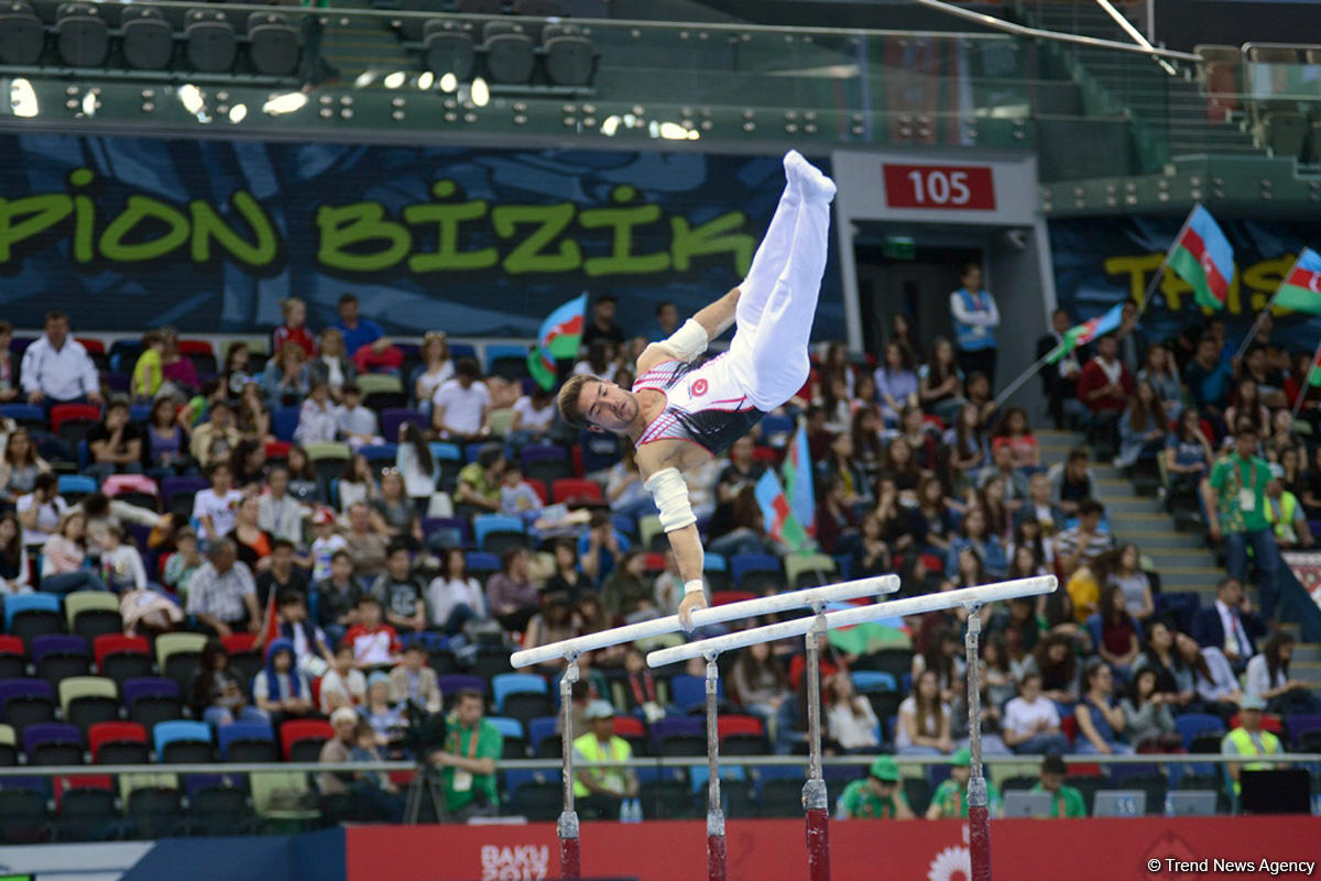 İslamiada çərçivəsində idman gimnastikası üzrə yarışlar keçirilir (FOTO)