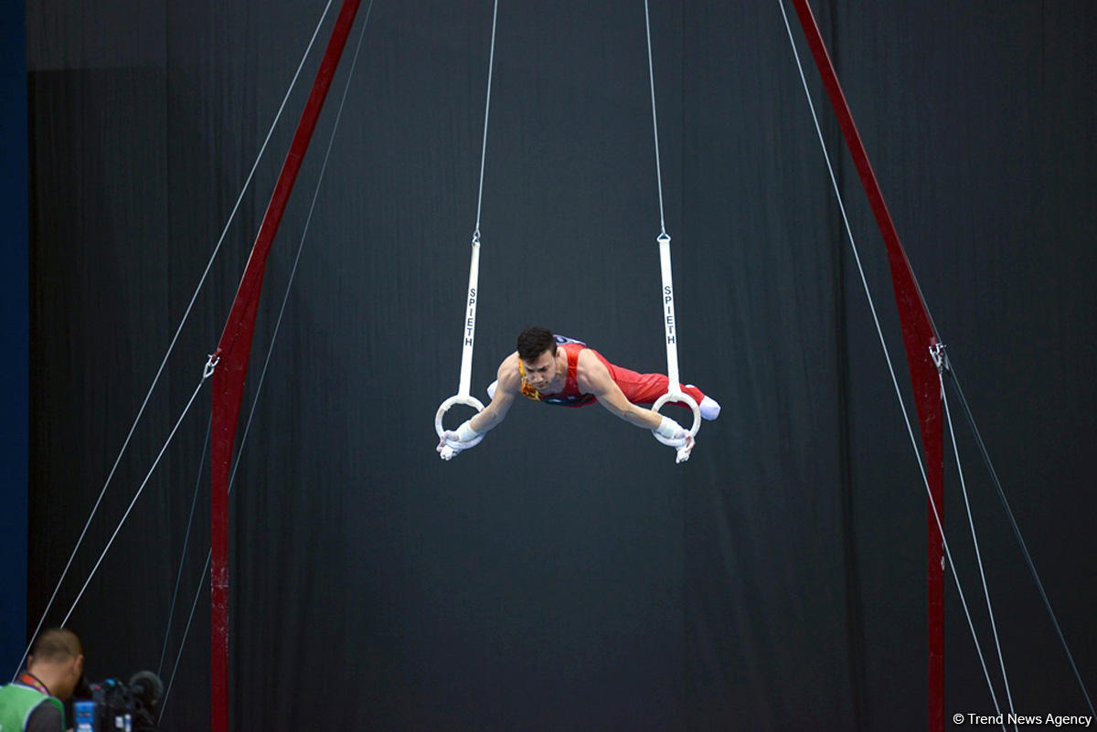 İslamiada çərçivəsində idman gimnastikası üzrə yarışlar keçirilir (FOTO)