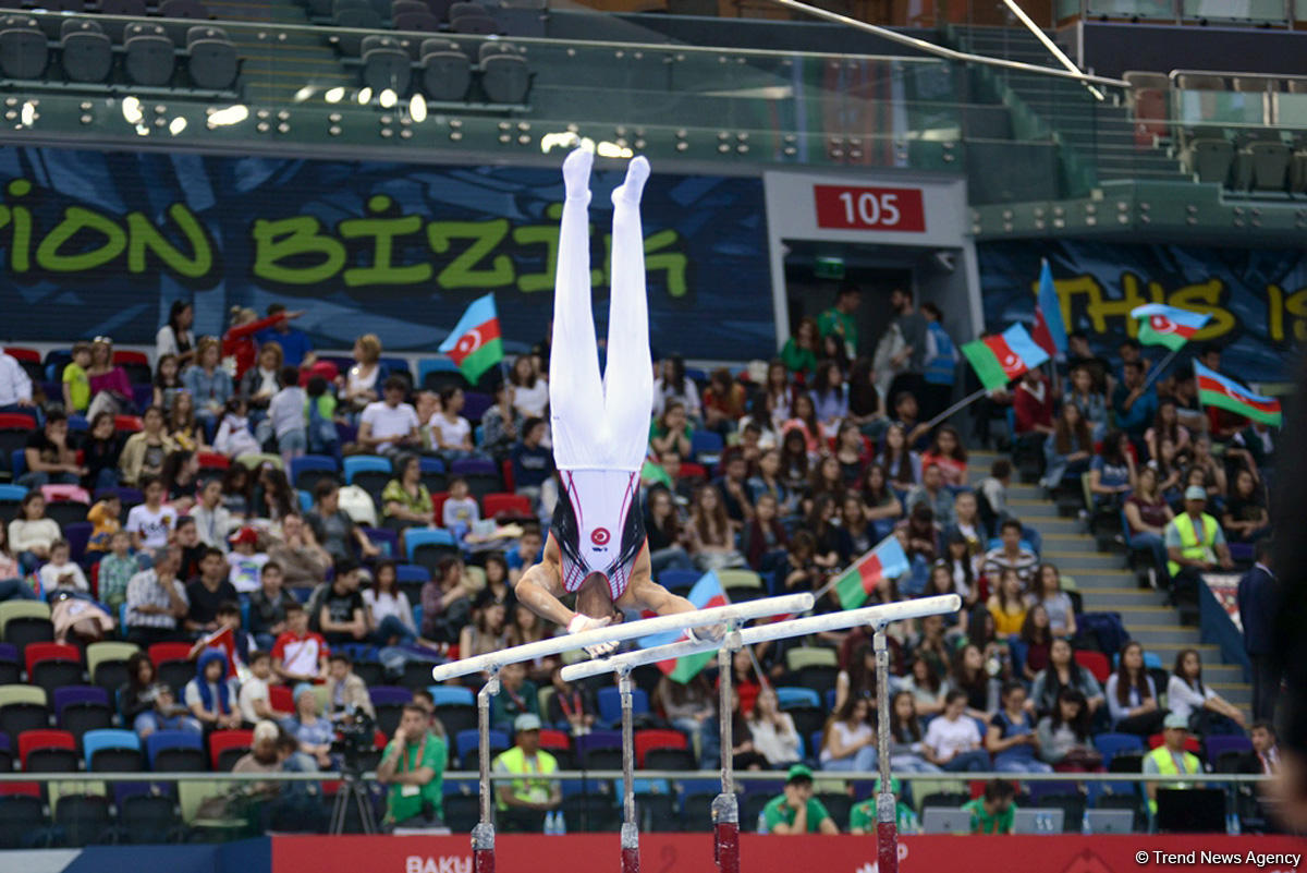 İslamiada çərçivəsində idman gimnastikası üzrə yarışlar keçirilir (FOTO)