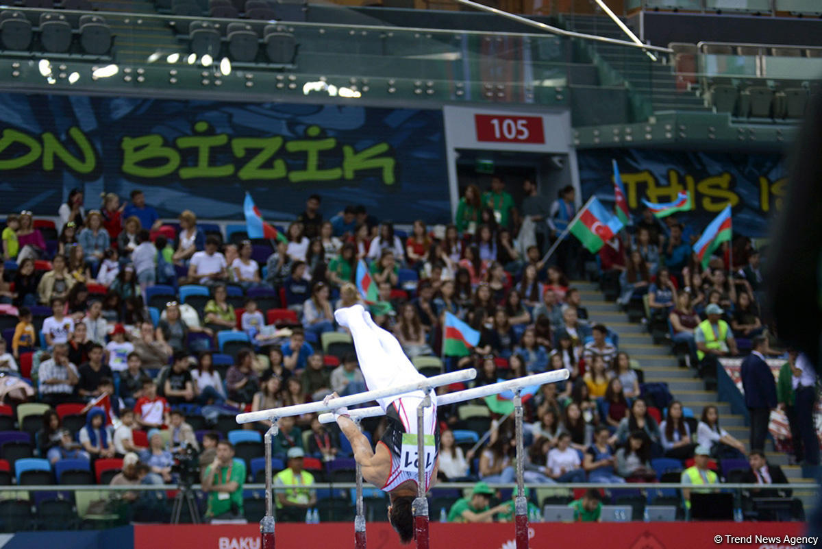 İslamiada çərçivəsində idman gimnastikası üzrə yarışlar keçirilir (FOTO)