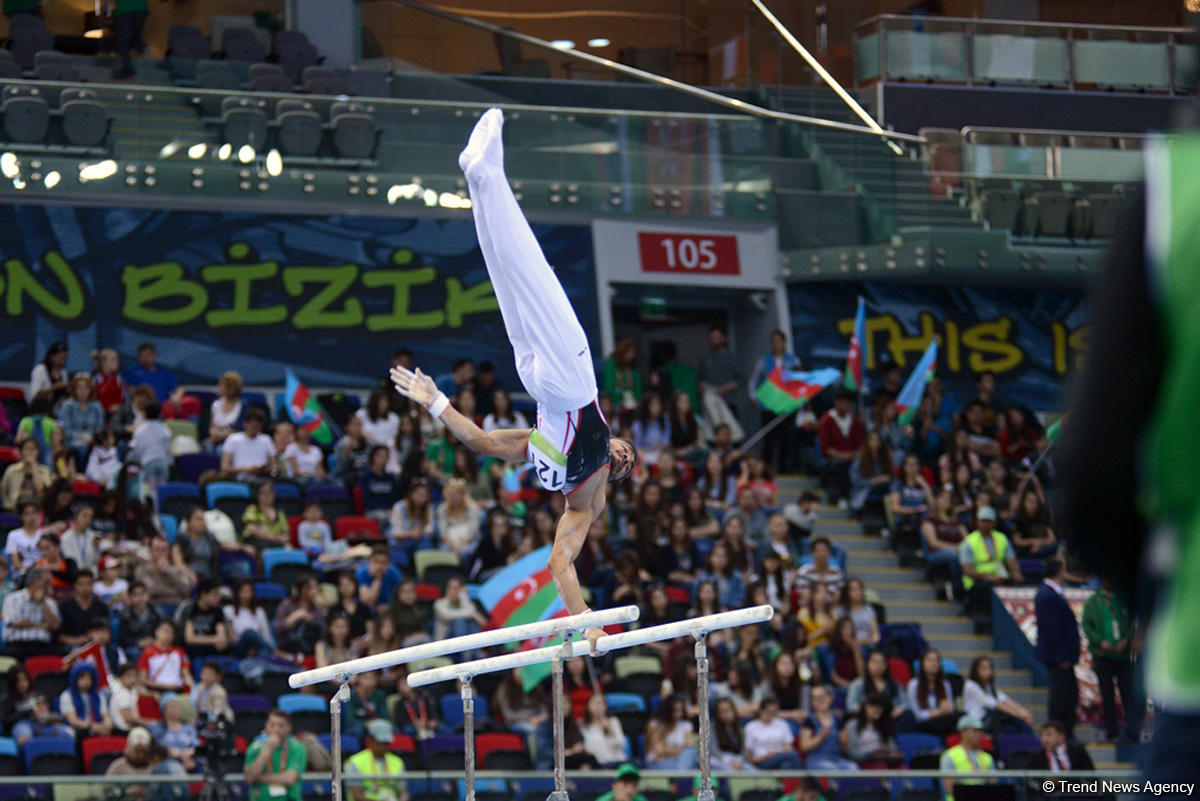 İslamiada çərçivəsində idman gimnastikası üzrə yarışlar keçirilir (FOTO)