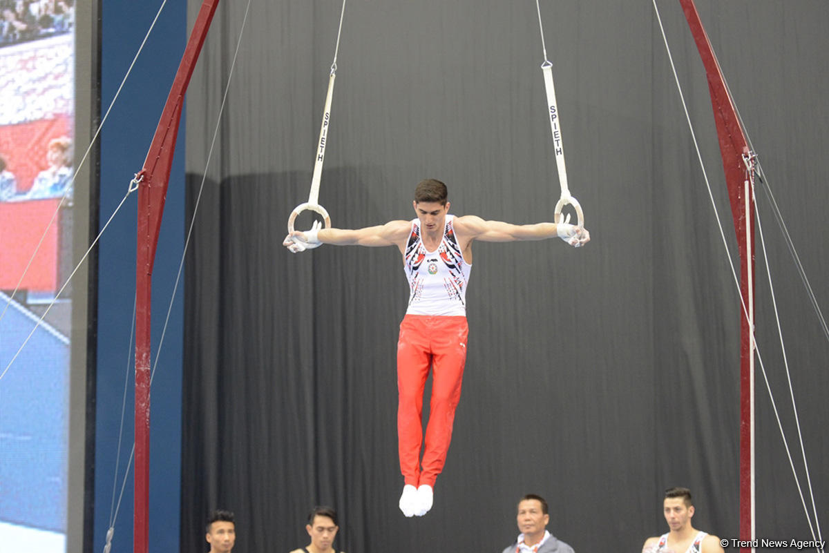 İslamiada çərçivəsində idman gimnastikası üzrə yarışlara start verildi (FOTO)