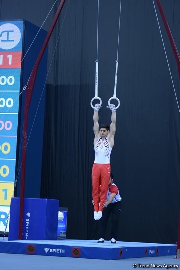 İslamiada çərçivəsində idman gimnastikası üzrə yarışlara start verildi (FOTO)
