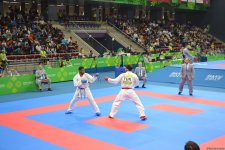 IV İslam Həmrəyliyi Oyunları çərçivəsində karate üzrə yarışlar keçirilir (FOTOREPORTAJ)