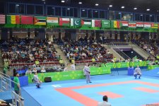 IV İslam Həmrəyliyi Oyunları çərçivəsində karate üzrə yarışlar keçirilir (FOTOREPORTAJ)