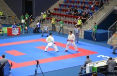 IV İslam Həmrəyliyi Oyunları çərçivəsində karate üzrə yarışlar keçirilir (FOTOREPORTAJ)