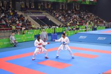 IV İslam Həmrəyliyi Oyunları çərçivəsində karate üzrə yarışlar keçirilir (FOTOREPORTAJ)