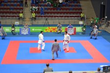 IV İslam Həmrəyliyi Oyunları çərçivəsində karate üzrə yarışlar keçirilir (FOTOREPORTAJ)