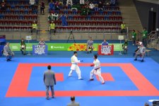 IV İslam Həmrəyliyi Oyunları çərçivəsində karate üzrə yarışlar keçirilir (FOTOREPORTAJ)
